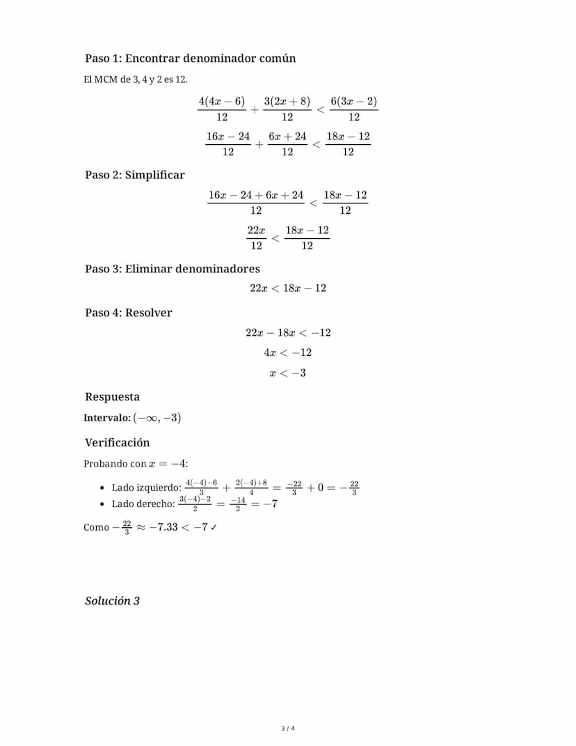 5 June 2025
Resolución de Inecuaciones de Primer y
Segundo Grado
Tarea 1
Resuelve la siguiente inecuación de primer grado y expresa la soluc