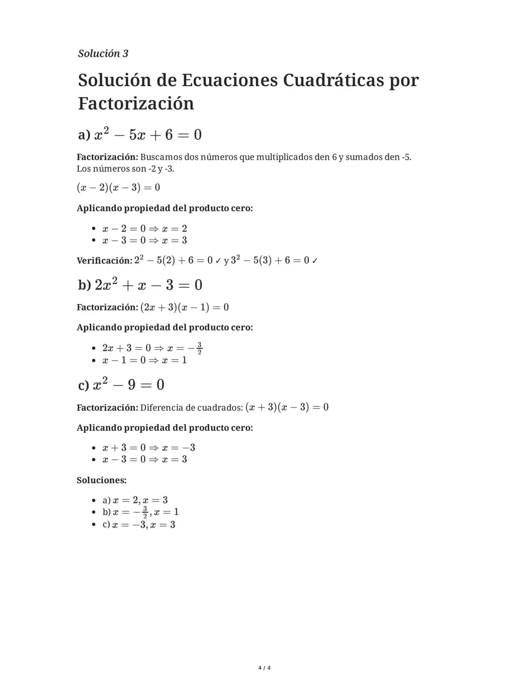 # Evaluación de Factorización Algebraica

2 June 2025

## Tarea 1
Factoriza completamente las siguientes expresiones algebraicas:
a) $x^2 + 