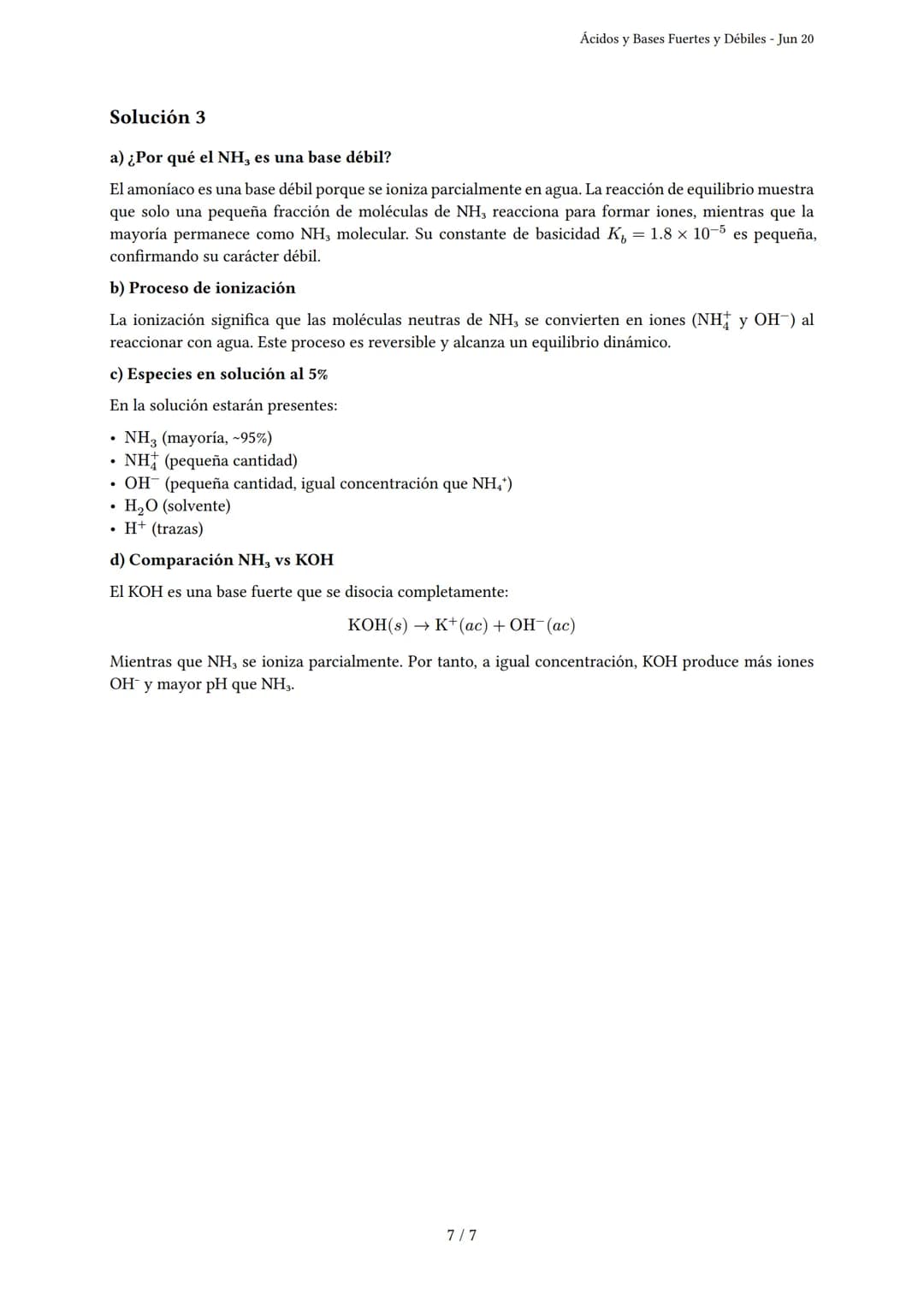 Ácidos y Bases Fuertes y Débiles
Generado por dulce - Jun 20
Descripción: Evalúa la comprensión de ácidos y bases fuertes y débiles, incluye