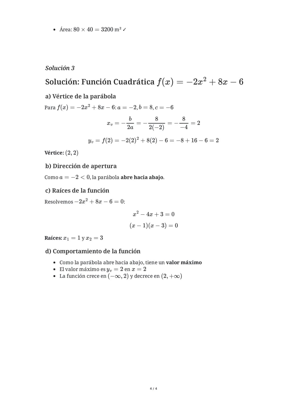 # Resolución de Inecuaciones de Primer Grado

## Tarea 1
Resuelve la siguiente ecuación cuadrática utilizando la fórmula general:

$3x^2 - 7