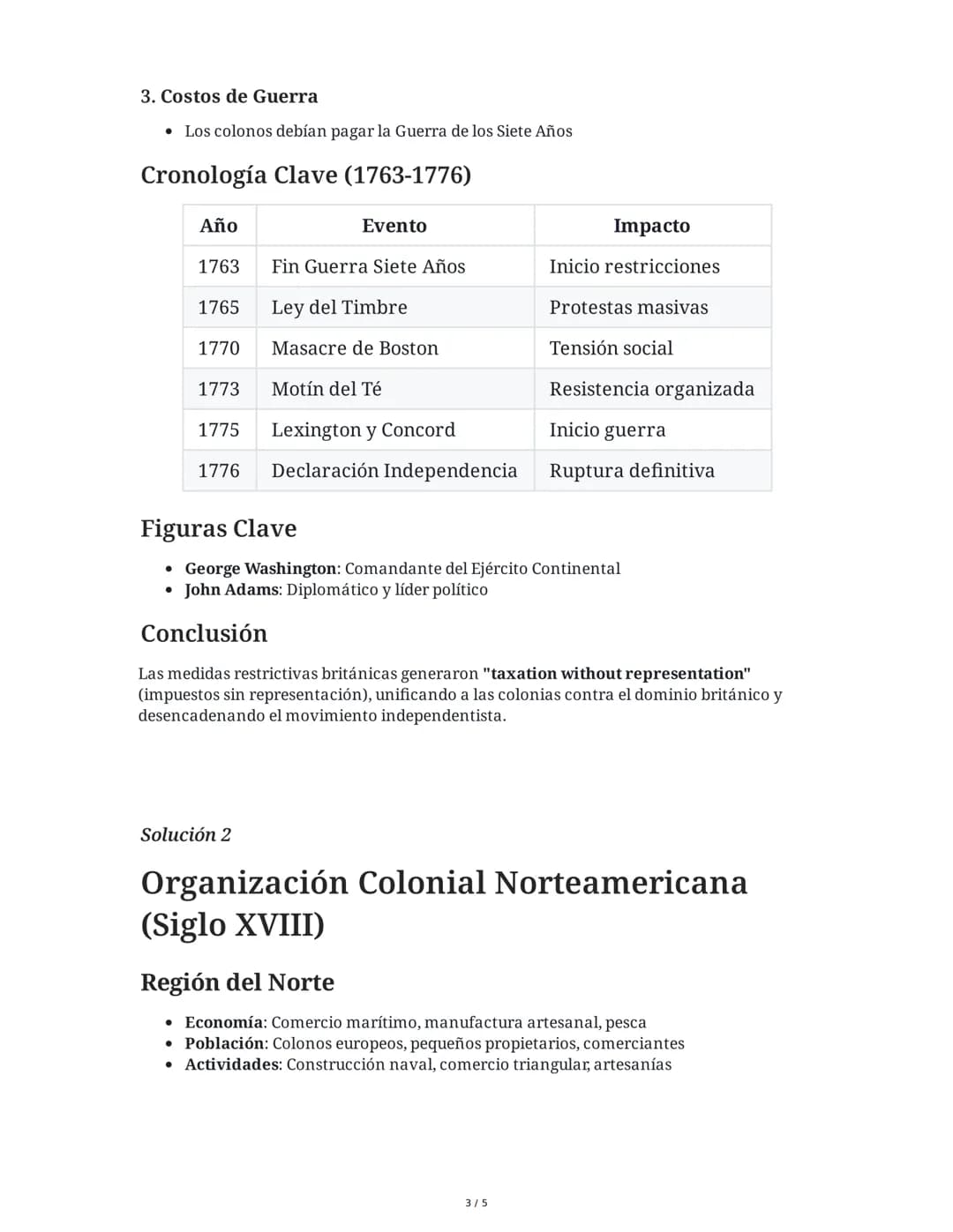 29 May 2025
Independencia de EE.UU. y Constitución
Tarea 1
Analiza la cronología del proceso de independencia de Estados Unidos y explica la