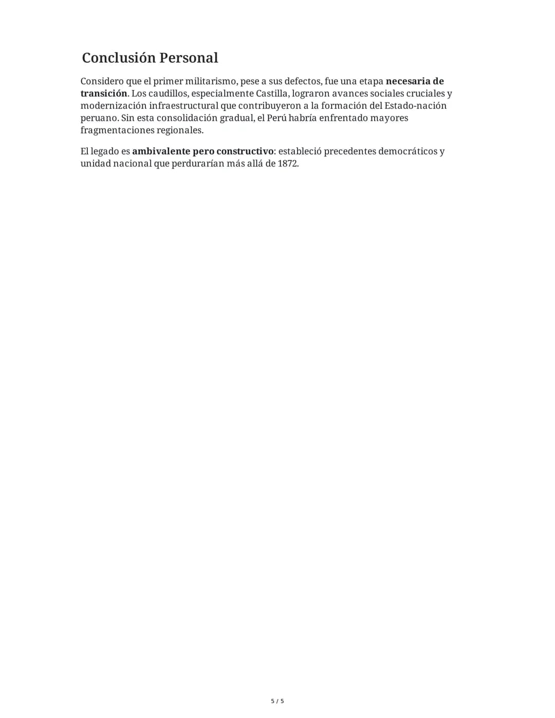 Caudillos y Primer Militarismo en
Latinoamérica
9 June 2025
Tarea 1
Análisis de las características del caudillismo peruano (1827-1872)
Expl