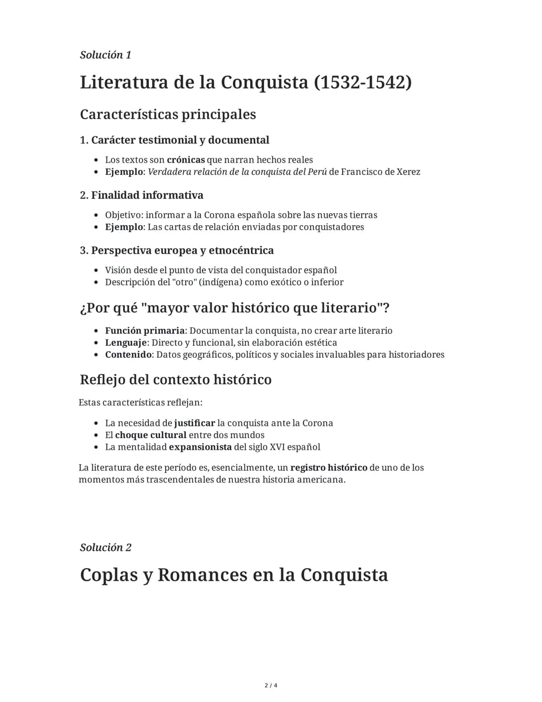 11 June 2025
Literatura Peruana: Conquista e Inca Garcilaso
Tarea 1
Analiza las características de la Literatura de la Conquista y explica p