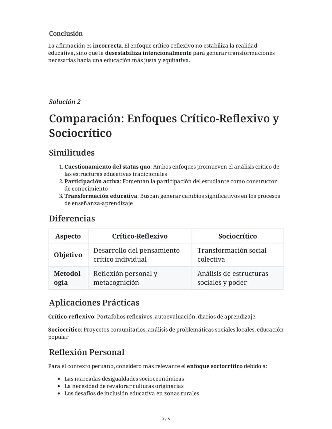 # Enfoque Crítico Reflexivo y Sociocrítico en Educación

29 May 2025

## Tarea 1

Según el material proporcionado, analiza y explica si el e
