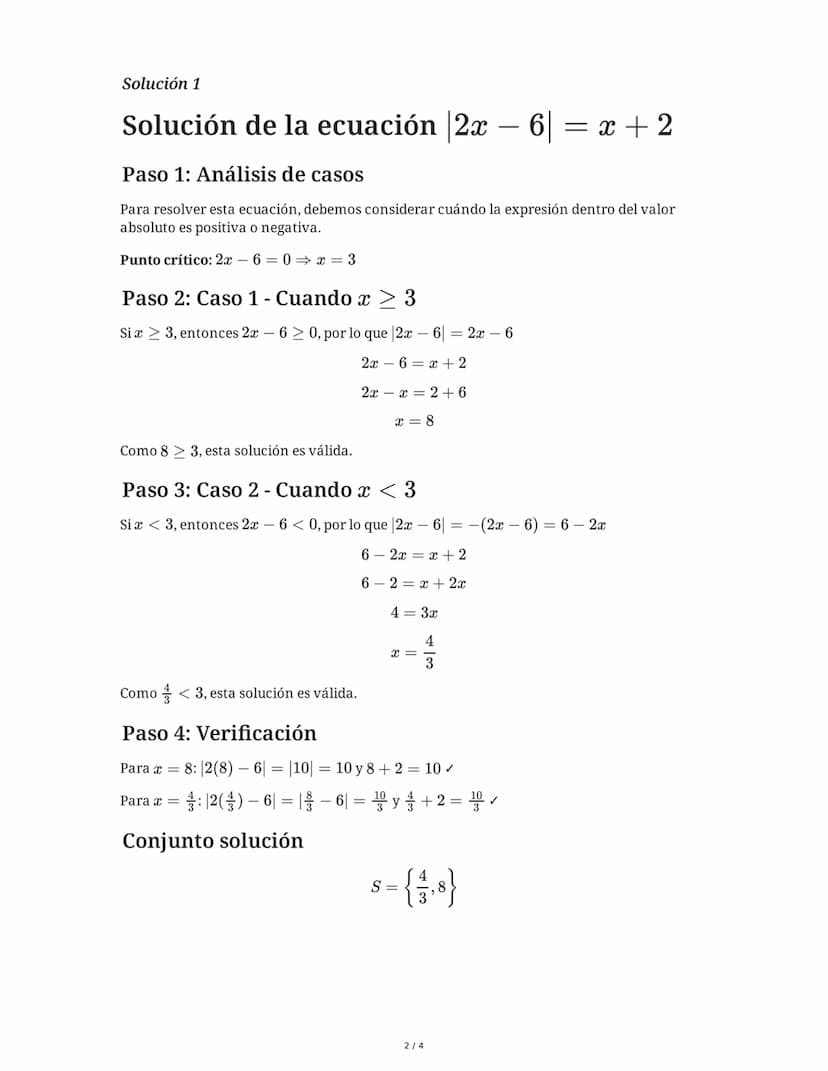 # Ecuaciones Cuadráticas con Valor Absoluto

1 June 2025

## Tarea 1

Resuelve la siguiente ecuación con valor absoluto y determina su conju