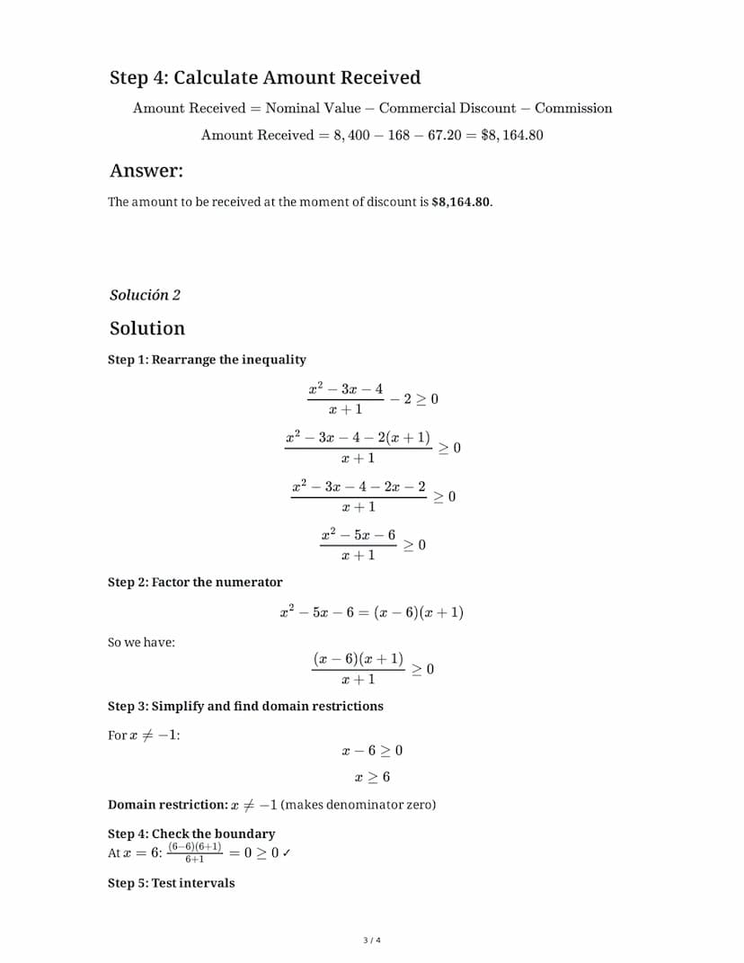 1 June 2025
Examen Integral: Aritmética, Álgebra,
Geometría y Más
Tarea 1
A financial company offers commercial discount for a promissory no