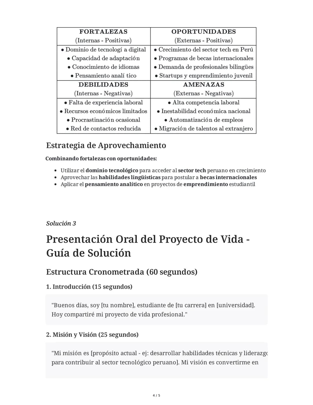 29 May 2025
Proyecto de Vida: Misión, Visión y FODA
Tarea 1
Elaboración de Misión y Visión Personal
Como parte fundamental de tu proyecto de