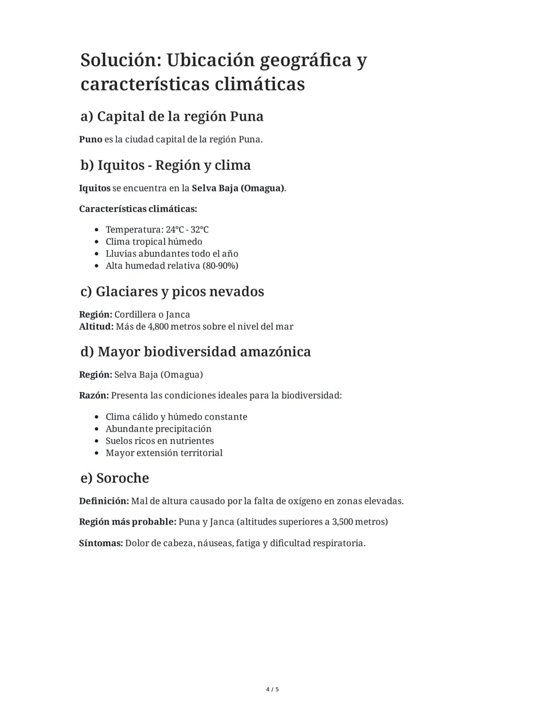 4 June 2025
Regiones Naturales del Perú: Puna, Janca, Rupa
Rupa y Omagua
Tarea 1
Análisis comparativo de regiones naturales
Completa el sigu