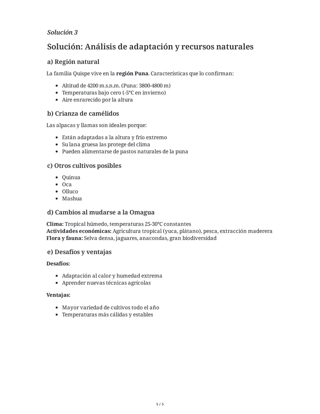 4 June 2025
Regiones Naturales del Perú: Puna, Janca, Rupa
Rupa y Omagua
Tarea 1
Análisis comparativo de regiones naturales
Completa el sigu