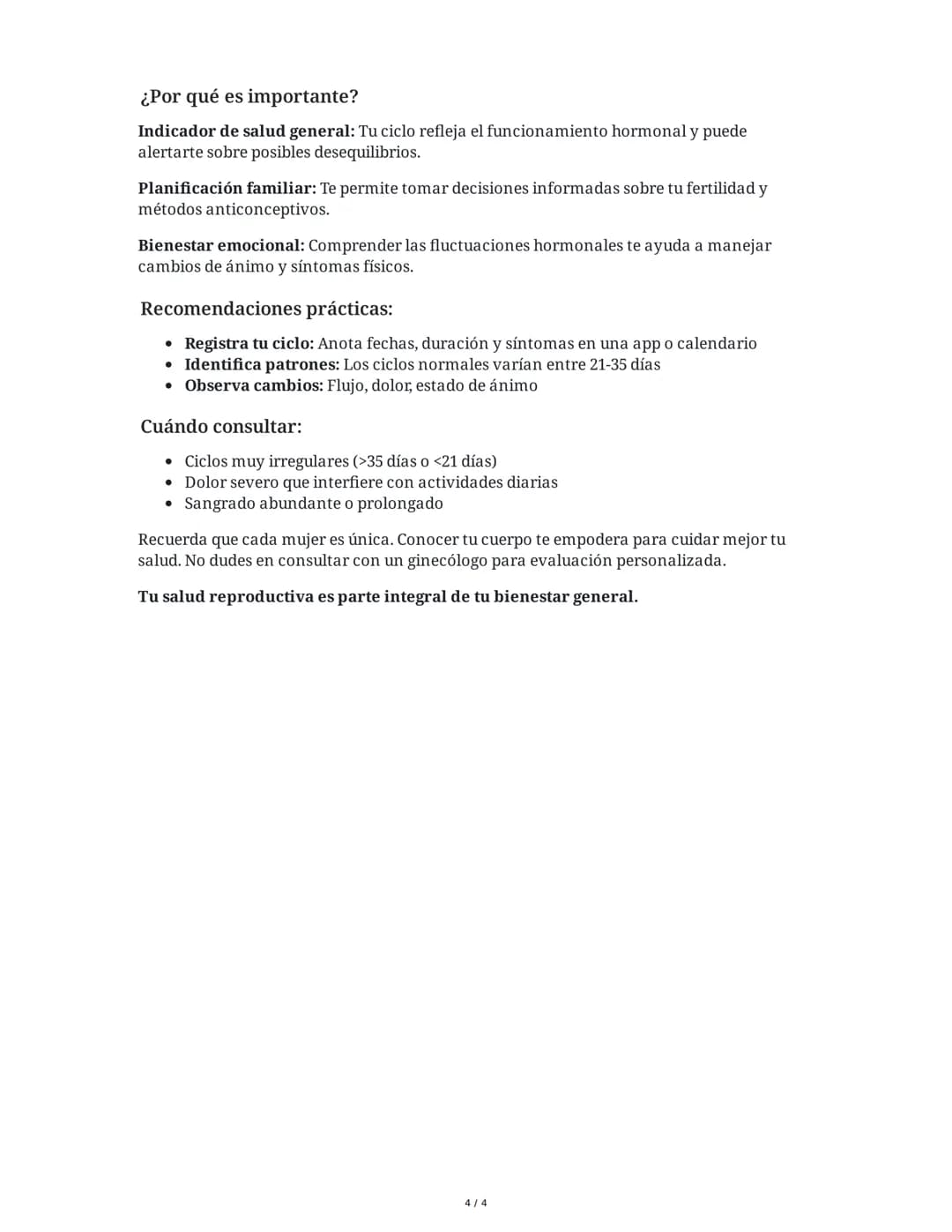30 May 2025
Ciclo Ovárico y Menstrual: Hormonas y Fases
Tarea 1
Explica detalladamente las fases del ciclo ovárico, incluyendo los cambios h