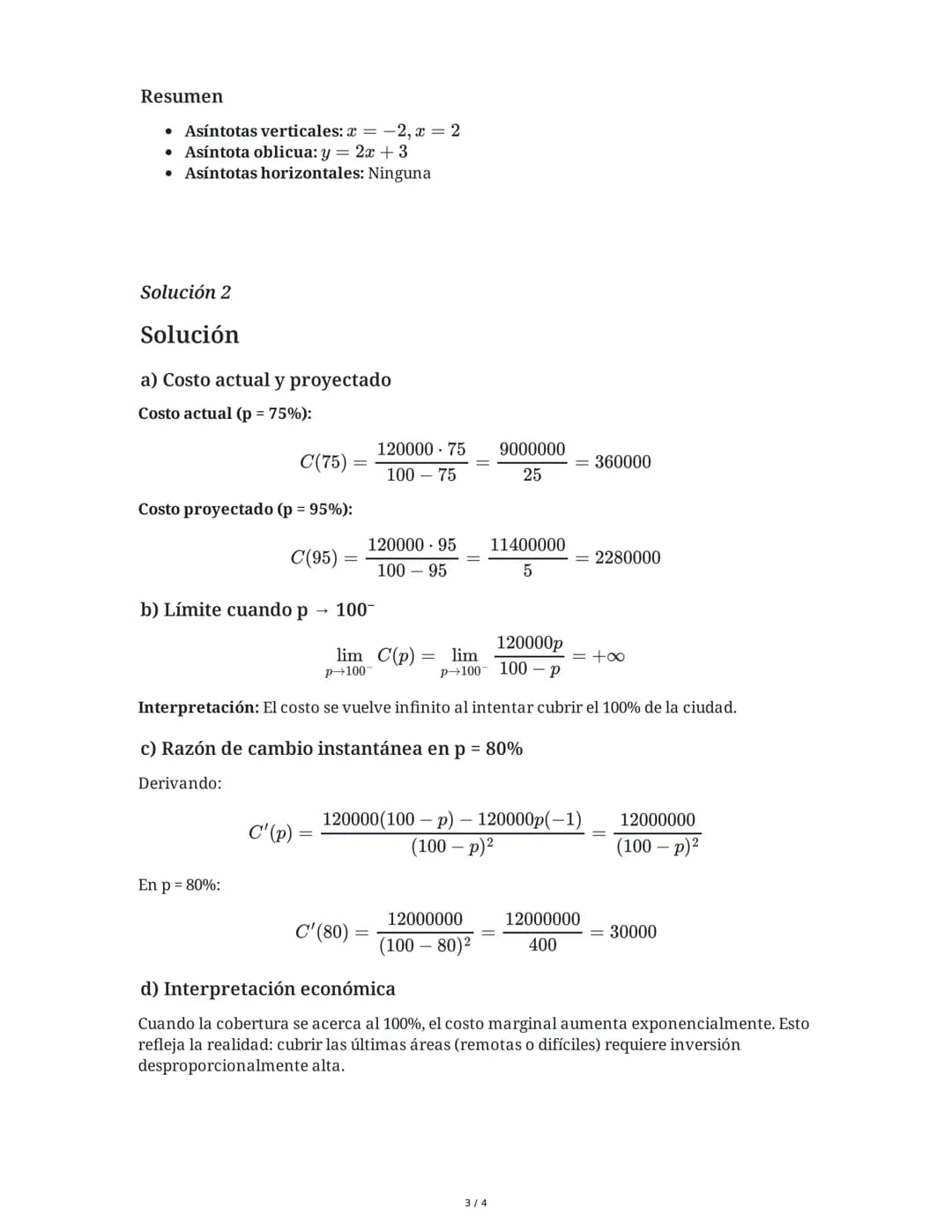Cálculo de Asíntotas y Derivadas
10 June 2025
Tarea 1
Determine las asíntotas verticales, horizontales y oblicuas, y grafique la función:
$f