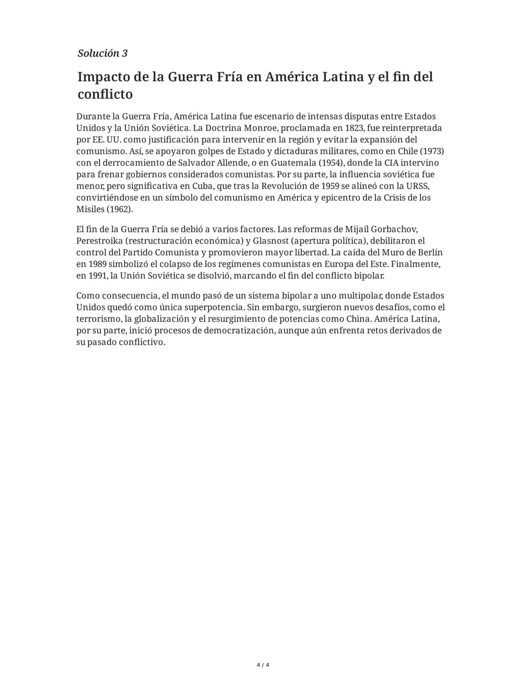 Guerra Fría: Eventos, Ideologías y
Consecuencias
29 May 2025
Tarea 1
Análisis de las causas y características de la Guerra Fría
Explica las 