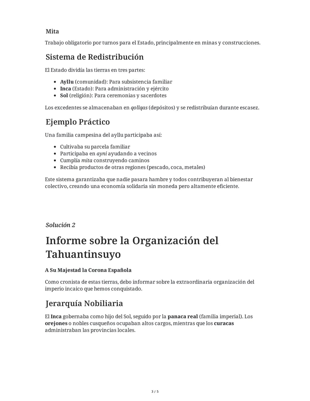 5 June 2025
Economía, Sociedad y Cosmovisión Inca
Tarea 1
Análisis de la economía incaica
Basándote en el material sobre el Tahuantinsuyo, e