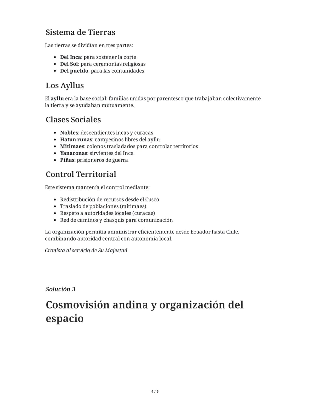 5 June 2025
Economía, Sociedad y Cosmovisión Inca
Tarea 1
Análisis de la economía incaica
Basándote en el material sobre el Tahuantinsuyo, e