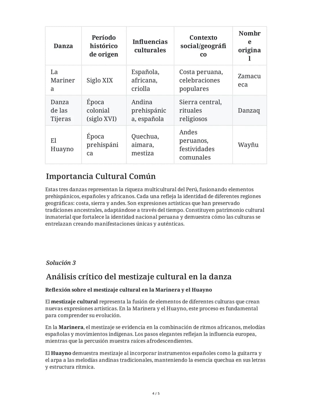 31 May 2025
Danzas Peruanas: Historia y Significado
Cultural
Tarea 1
Análisis conceptual de la danza
Basándote en el material estudiado, red