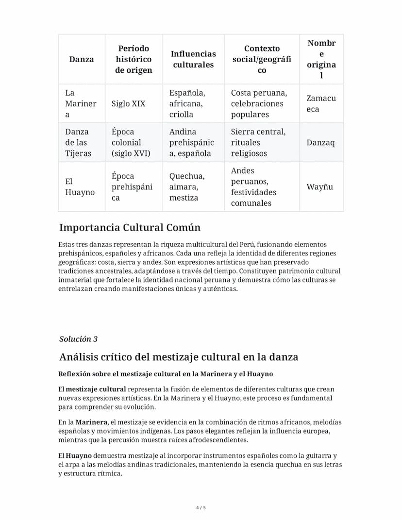 31 May 2025
Danzas Peruanas: Historia y Significado
Cultural
Tarea 1
Análisis conceptual de la danza
Basándote en el material estudiado, red