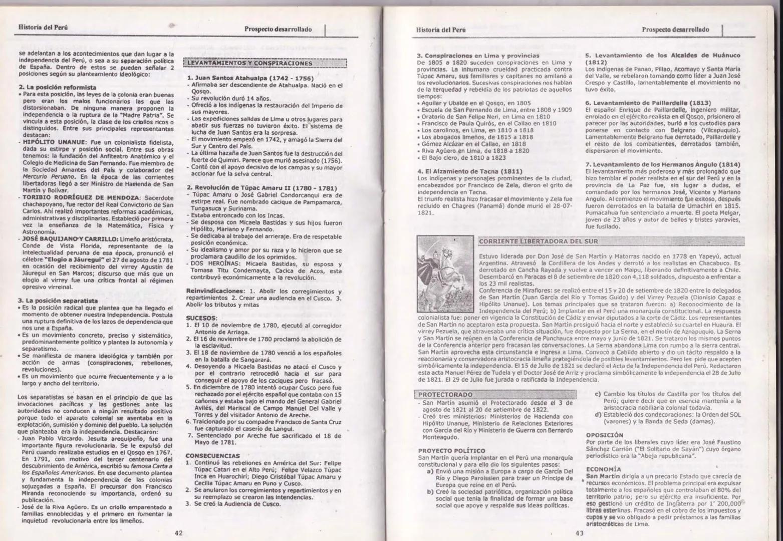 --- OCR Start ---
HISTORIA DEL PERÚ
M
PARIS
AMOR A SOFÍA
PROSPECTO
DESARROLLADO
சூ
Colección:
Cachimbo
Solo para los que ingresarán
TEORÍA Y