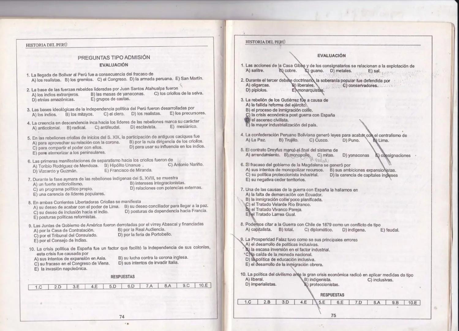 --- OCR Start ---
HISTORIA DEL PERÚ
M
PARIS
AMOR A SOFÍA
PROSPECTO
DESARROLLADO
சூ
Colección:
Cachimbo
Solo para los que ingresarán
TEORÍA Y