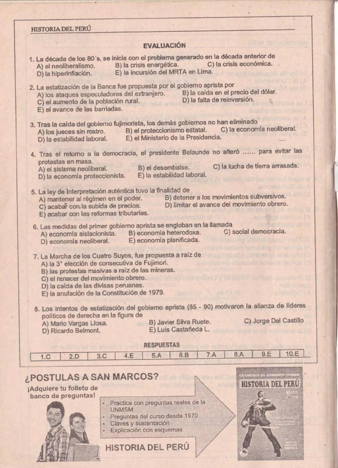 --- OCR Start ---
HISTORIA DEL PERÚ
M
PARIS
AMOR A SOFÍA
PROSPECTO
DESARROLLADO
சூ
Colección:
Cachimbo
Solo para los que ingresarán
TEORÍA Y