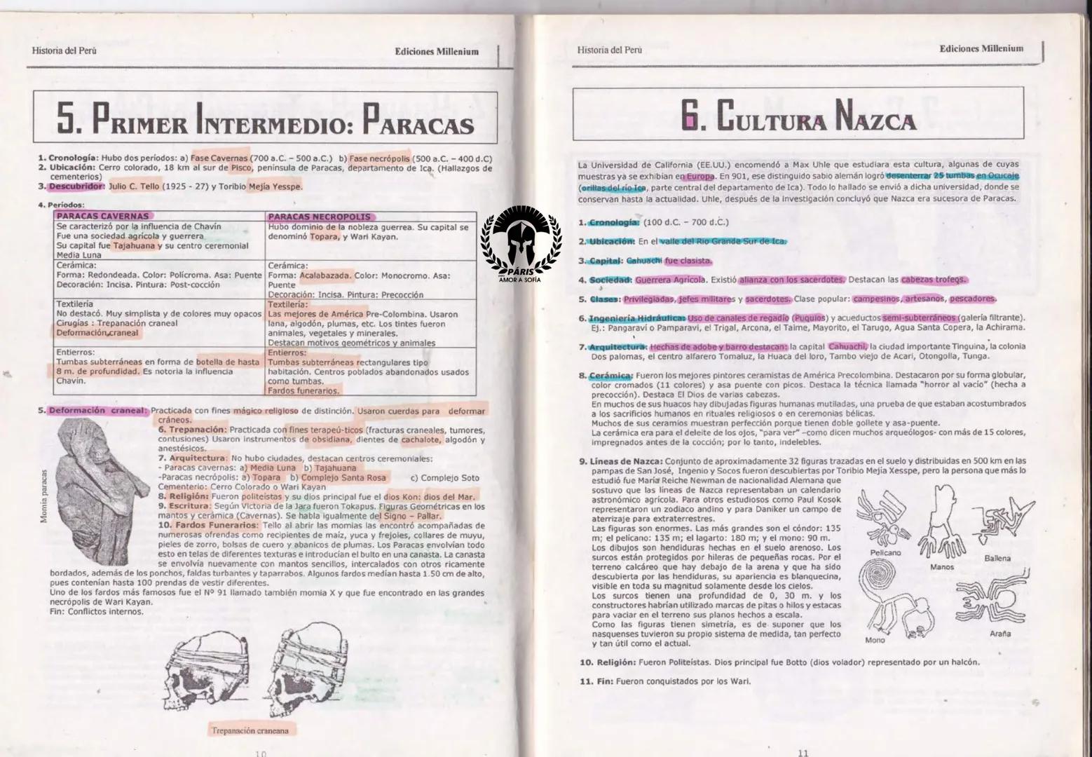 --- OCR Start ---
HISTORIA DEL PERÚ
M
PARIS
AMOR A SOFÍA
PROSPECTO
DESARROLLADO
சூ
Colección:
Cachimbo
Solo para los que ingresarán
TEORÍA Y