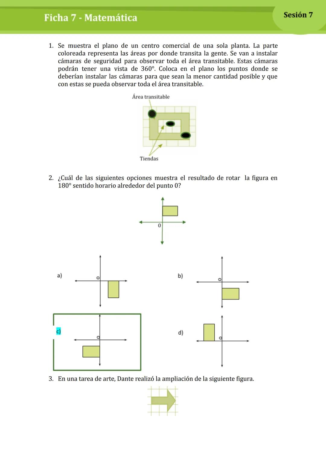 Ficha 7 - Matemática
Las transformaciones geométricas en el antiguo Perú¹
Chan Chan es la ciudadela de barro más grande de América precolo