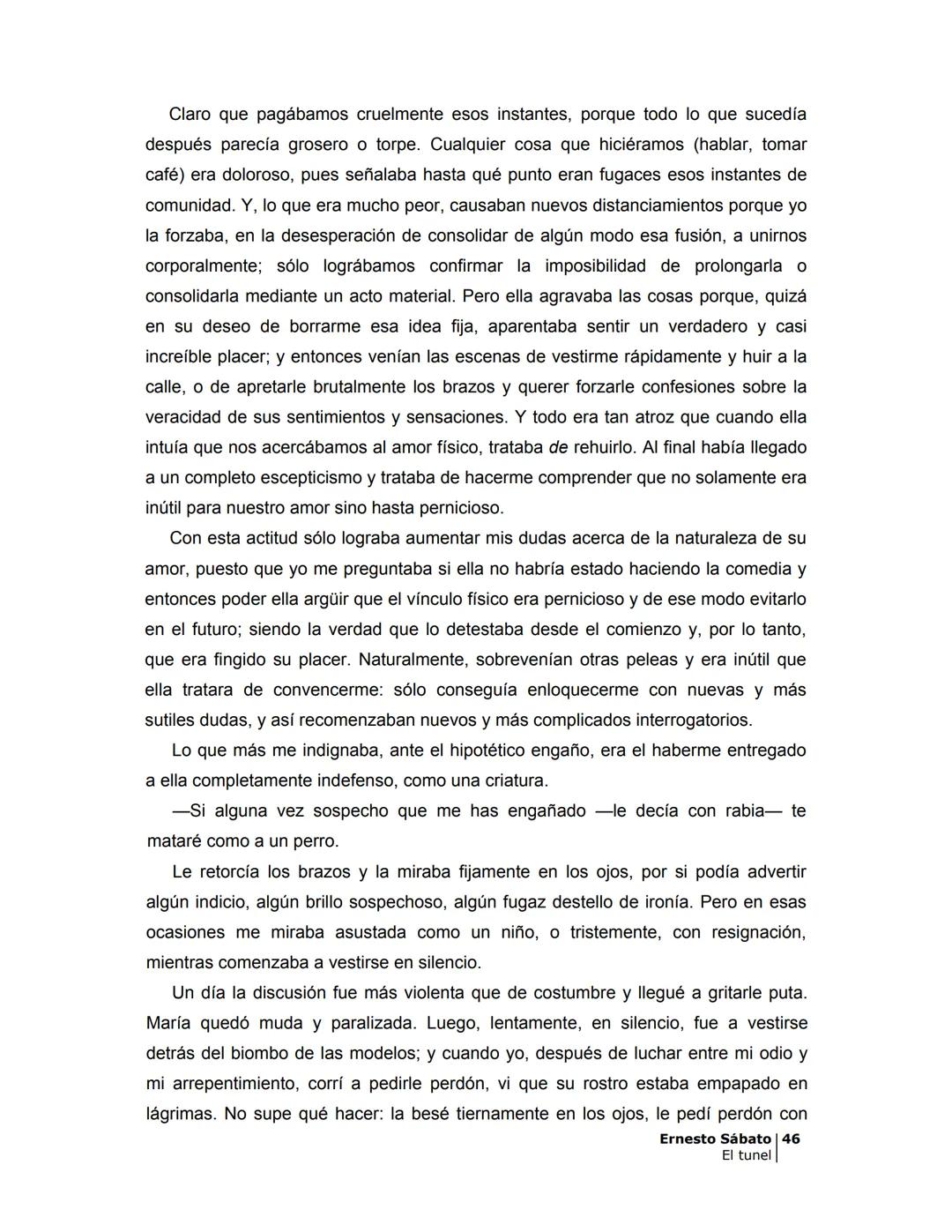# EL TÚNEL
ERNESTO SÁBAT0 --- OCR Start ---
ÍNDICE
5
II
6
III
8
IV
.
9
V
13
VI.
16
VII
19
VIII.
22
IX.
23
X.
28
XI.
30
XII.
31
XIII.
34
XIV