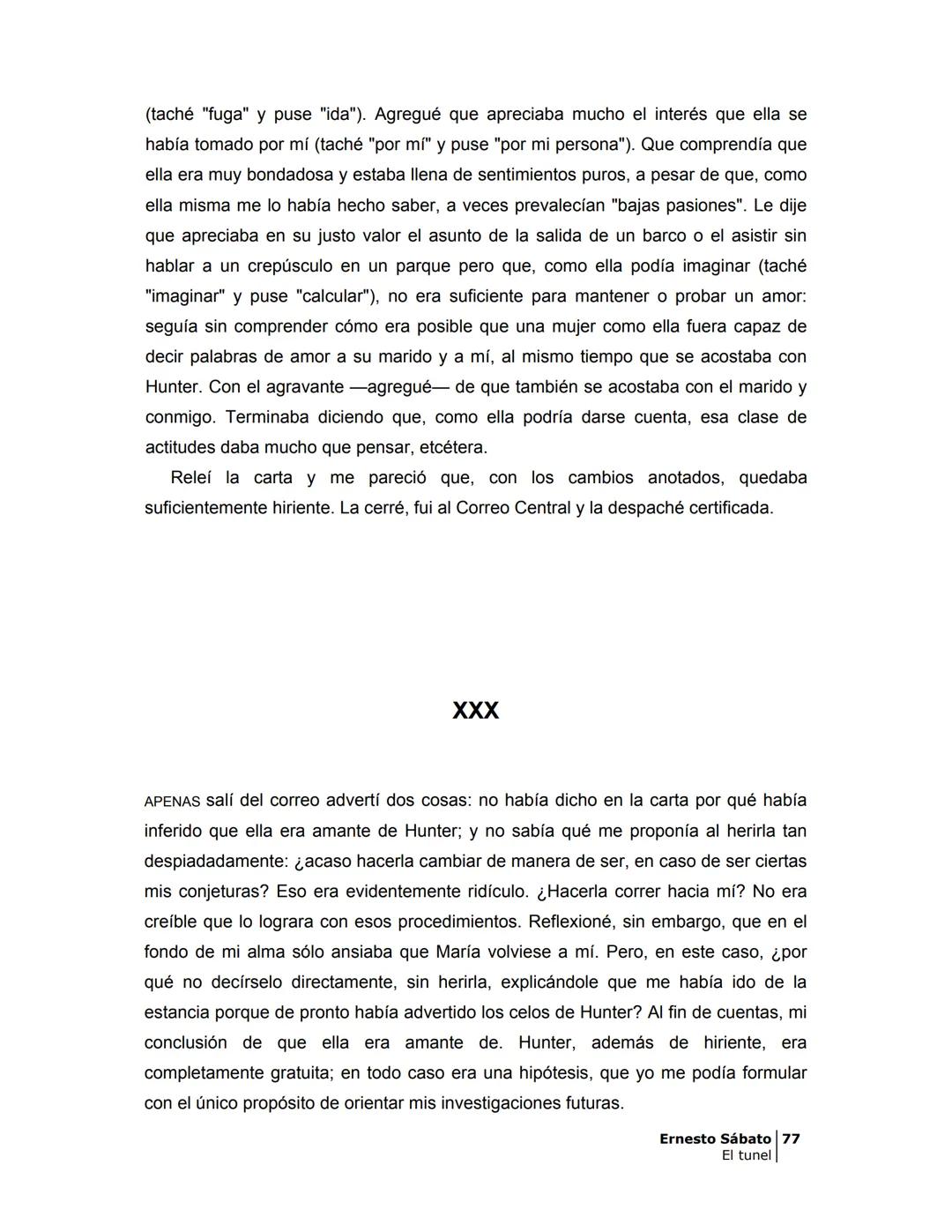 # EL TÚNEL
ERNESTO SÁBAT0 --- OCR Start ---
ÍNDICE
5
II
6
III
8
IV
.
9
V
13
VI.
16
VII
19
VIII.
22
IX.
23
X.
28
XI.
30
XII.
31
XIII.
34
XIV