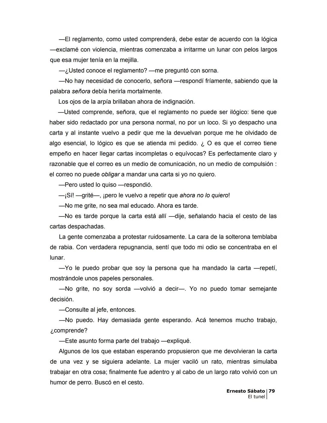 # EL TÚNEL
ERNESTO SÁBAT0 --- OCR Start ---
ÍNDICE
5
II
6
III
8
IV
.
9
V
13
VI.
16
VII
19
VIII.
22
IX.
23
X.
28
XI.
30
XII.
31
XIII.
34
XIV