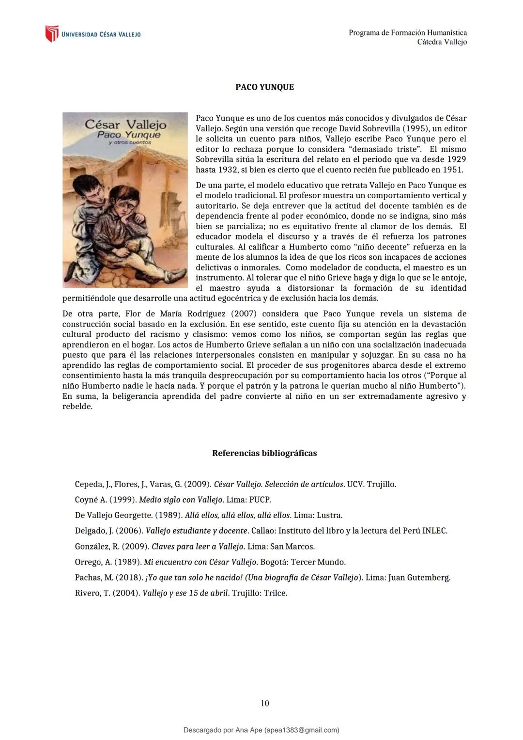 --- OCR Start ---
studocu
Lectura complementaria
Cátedra Vallejo (Universidad César Vallejo)
Escanea para abrir en Studocu
Studocu no está p