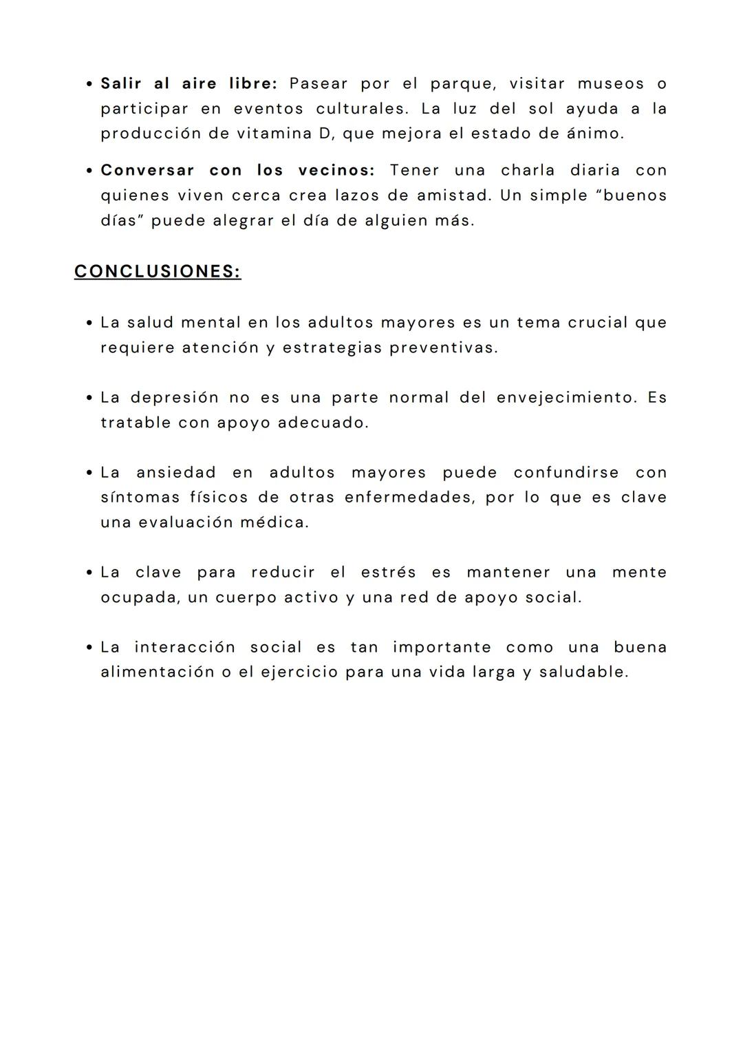 IES PRIVADO
ARZOBISPO LOAYZA
1921
DULCE
HOGAR
INFORME SOBRE LA CHARLA:
"SALUD MENTAL Y
BIENESTAR EMOCIONAL
EN ADULTOS MAYORES"
PRESENTADO