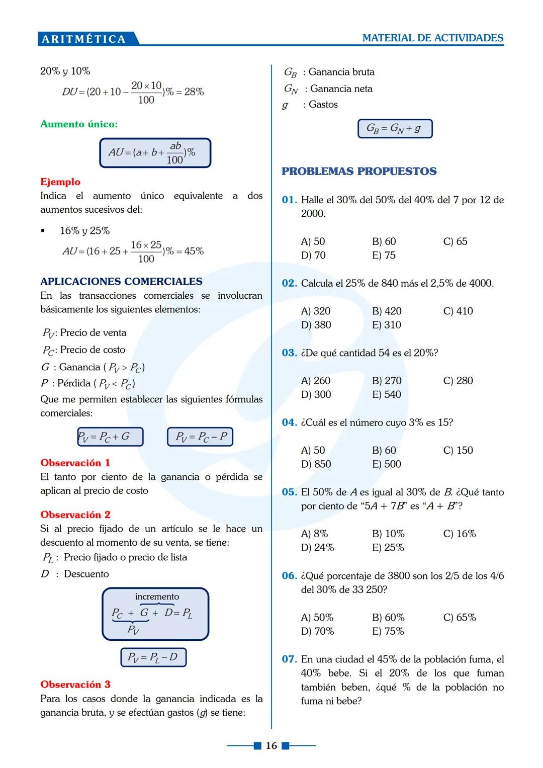 # ACADEMIA PRE UNIVERSITARIA GALENO
# Aritmética
BALOTA 04
Preparación al más alto nivel que asegura tu ingreso a la universidad... !!!
