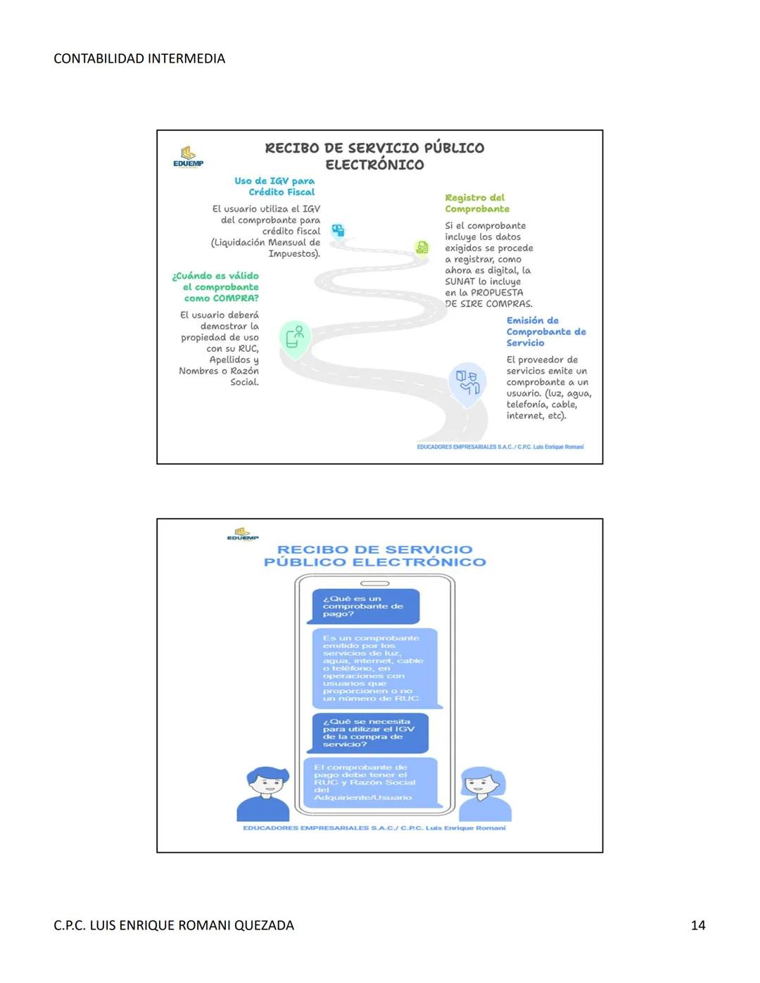 --- OCR Start ---
CONTABILIDAD INTERMEDIA
SISE
CONTABILIDAD I
Sesión 04
C.P.C. Luis Enrique Romani Quezada
Objetivo
• Identifica y las carac