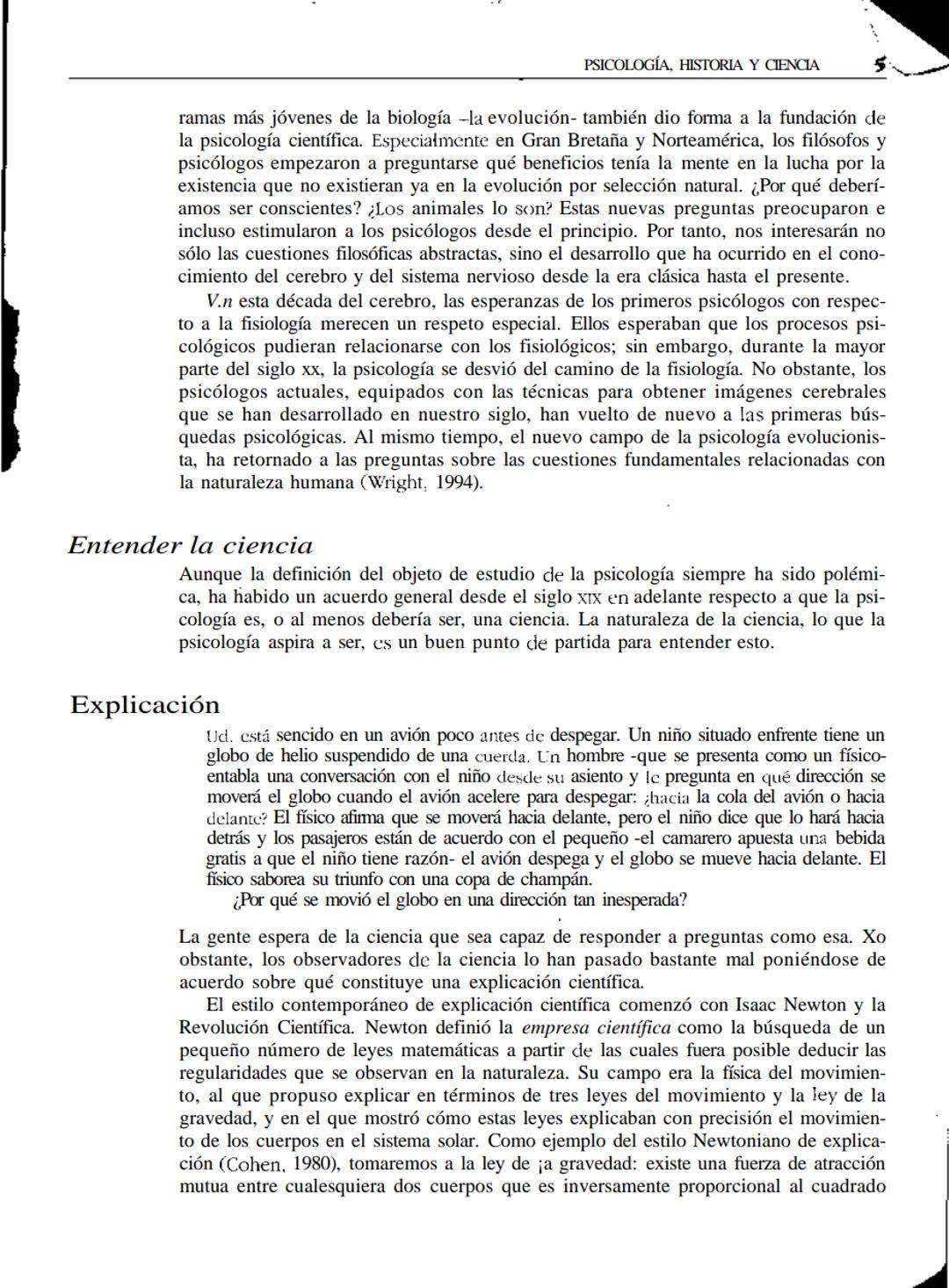 # Psicología,
historia y ciencia
• INTRODUCCIÓN
* ENTENDER LA CIENCIA
* Explicación
ü Realismo
ü Teorías
* Racionalidad