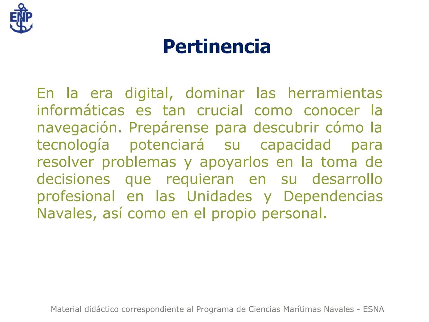 # Programa Ciencias Marítimas Navales
I Semestre Académico 2025
DESCUBRE
DE QUÉ
ESTÁS HECHO
ESCUELA
NAVAL
DEL PERÚ # Prueba de entrada
I