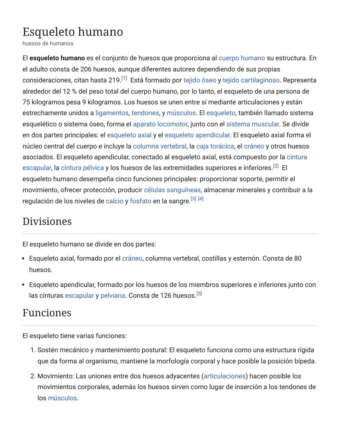 # 3. Protección: El esqueleto actúa en muchos casos como protección de los órganos internos. De esta forma los huesos que forman el cráneo p