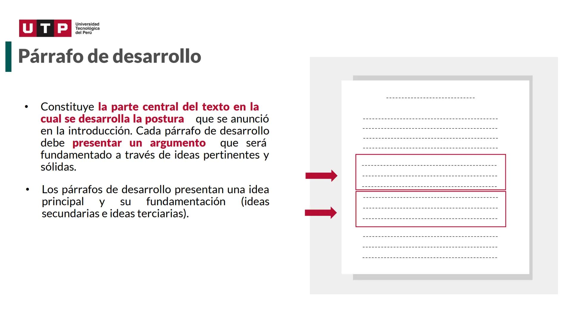# Estructura del texto
argumentativo.
COMPRESIÓN Y REDACCIÓN DE TEXTO 1 --- OCR Start ---
Universidad
UTP Tecnológica
del Perú
Recordemos l