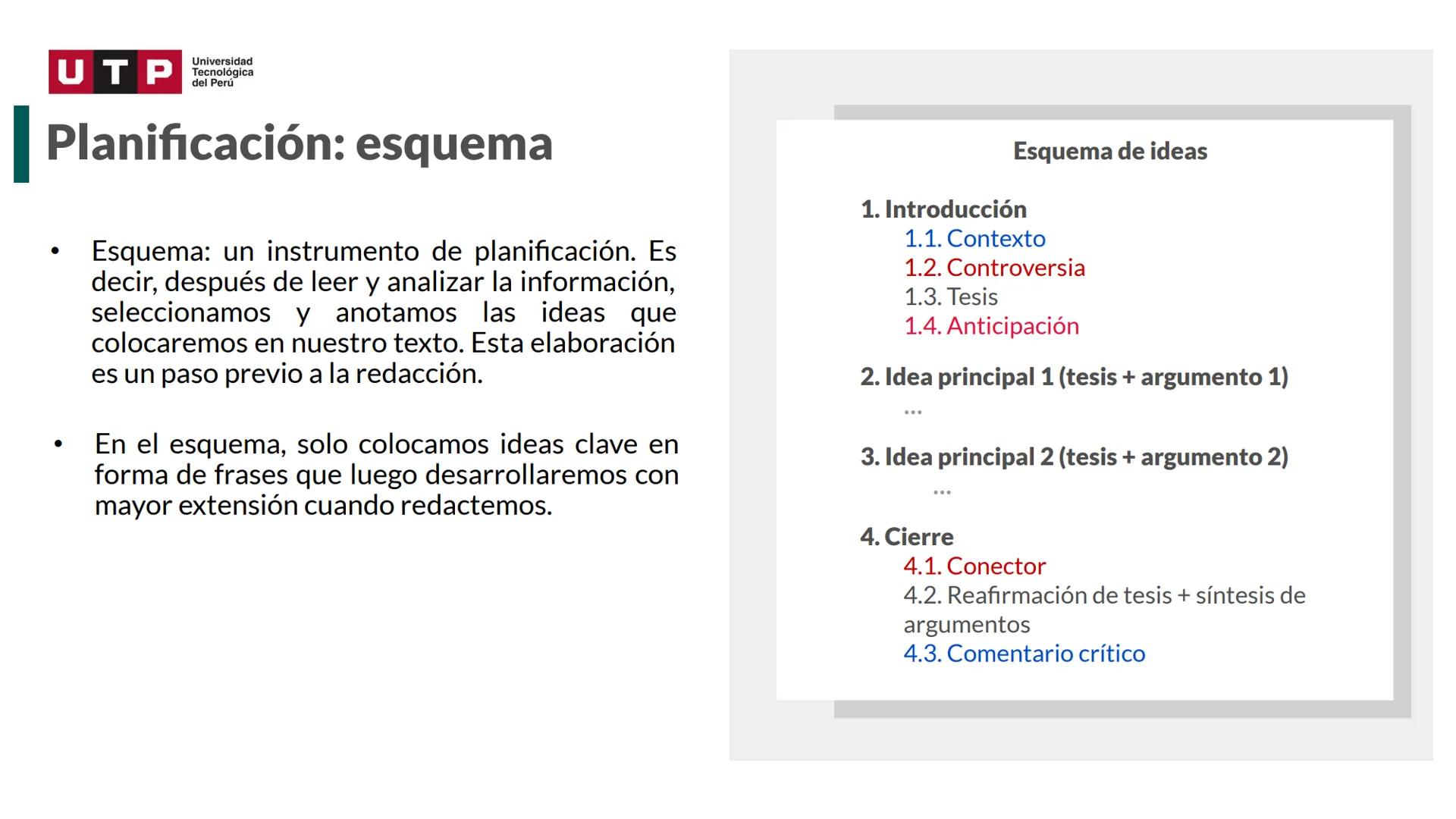 # Estructura del texto
argumentativo.
COMPRESIÓN Y REDACCIÓN DE TEXTO 1 --- OCR Start ---
Universidad
UTP Tecnológica
del Perú
Recordemos l