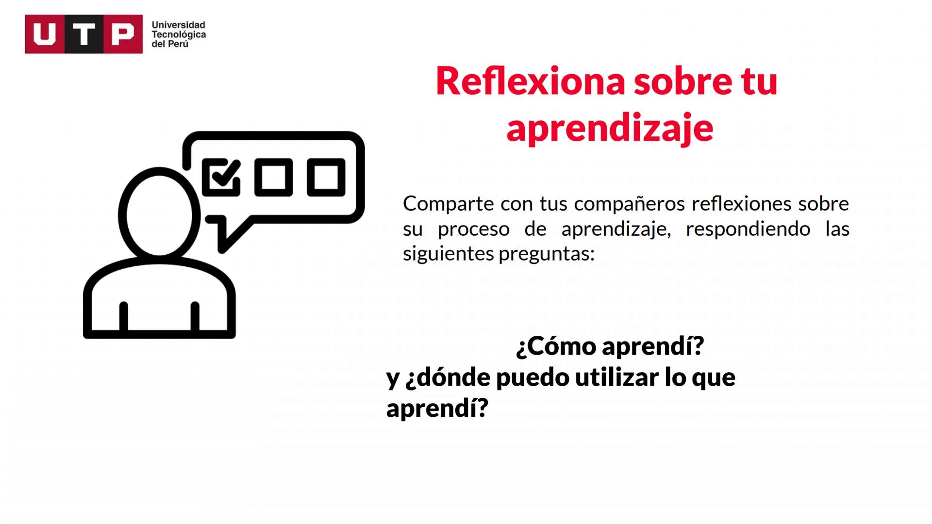 # Estructura del texto
argumentativo.
COMPRESIÓN Y REDACCIÓN DE TEXTO 1 --- OCR Start ---
Universidad
UTP Tecnológica
del Perú
Recordemos l