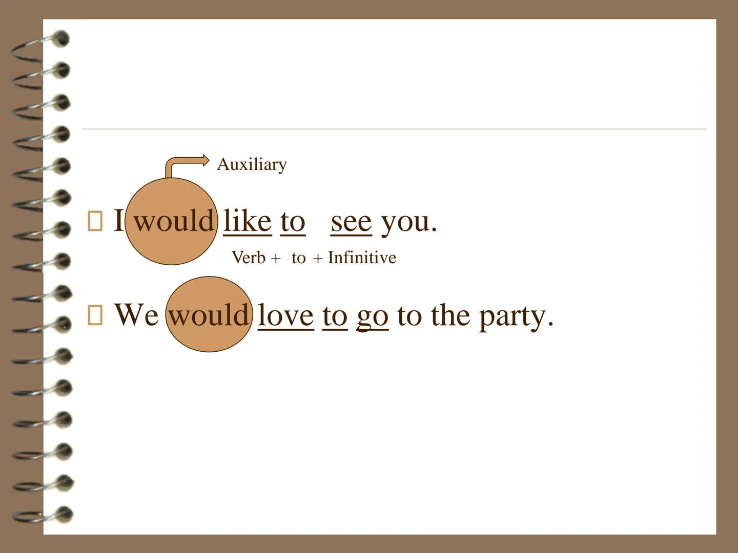 # VERB PATTERNS
Lesson 3 – int 5 "verb patterns" refers to the way as verbs interact each
other when they are placed together in a sentence