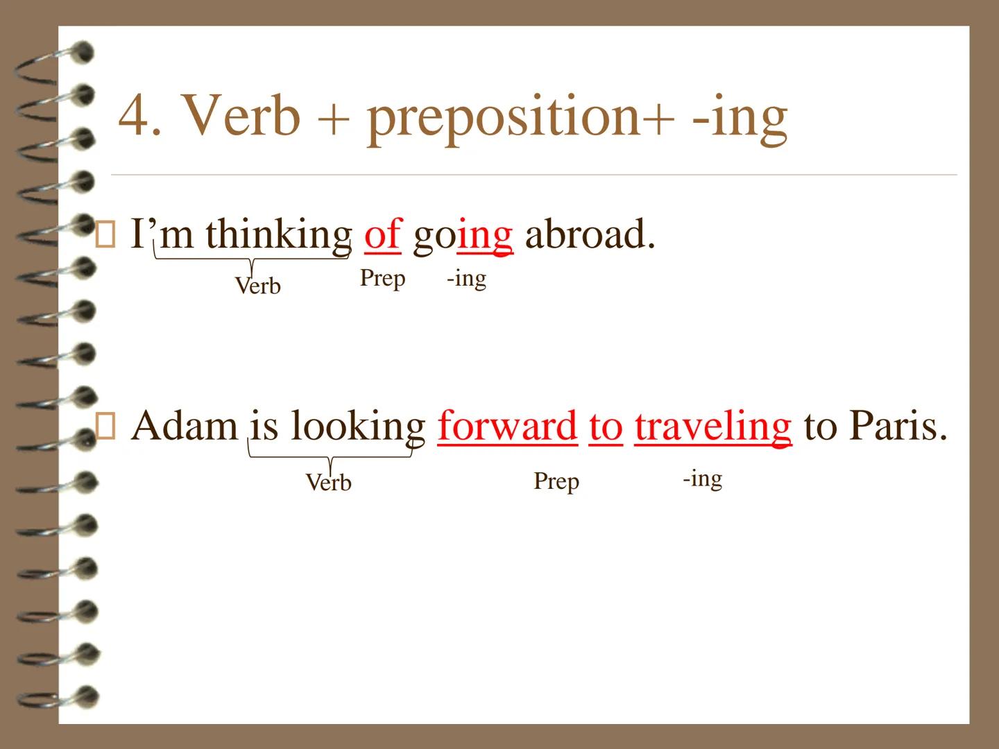 # VERB PATTERNS
Lesson 3 – int 5 "verb patterns" refers to the way as verbs interact each
other when they are placed together in a sentence