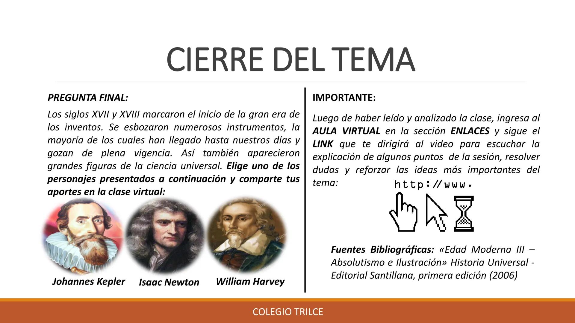 # Trilce CURSO: HISTORIA UNIVERSAL
# GRADO: 3º SECUNDARIA
COLEGIO
# TEMA:
LA
ILUSTRACIÓN
# DOCENTES:
- Luis Fidel Del Aguila Tello
- Migue