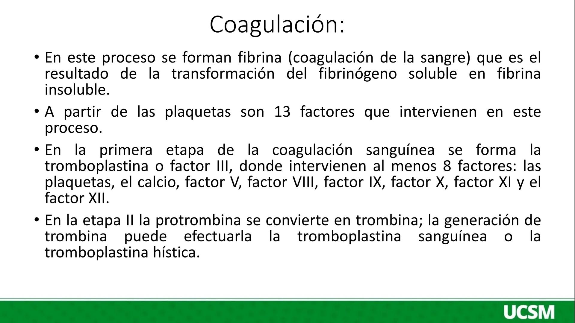 Universidad Católica
de Santa María
FISIOLOGIA DE LA SANGRE III
Mtro: FERNANDO TORRES VELA # Plaquetas o Trombocitos:
- Las plaquetas o tro