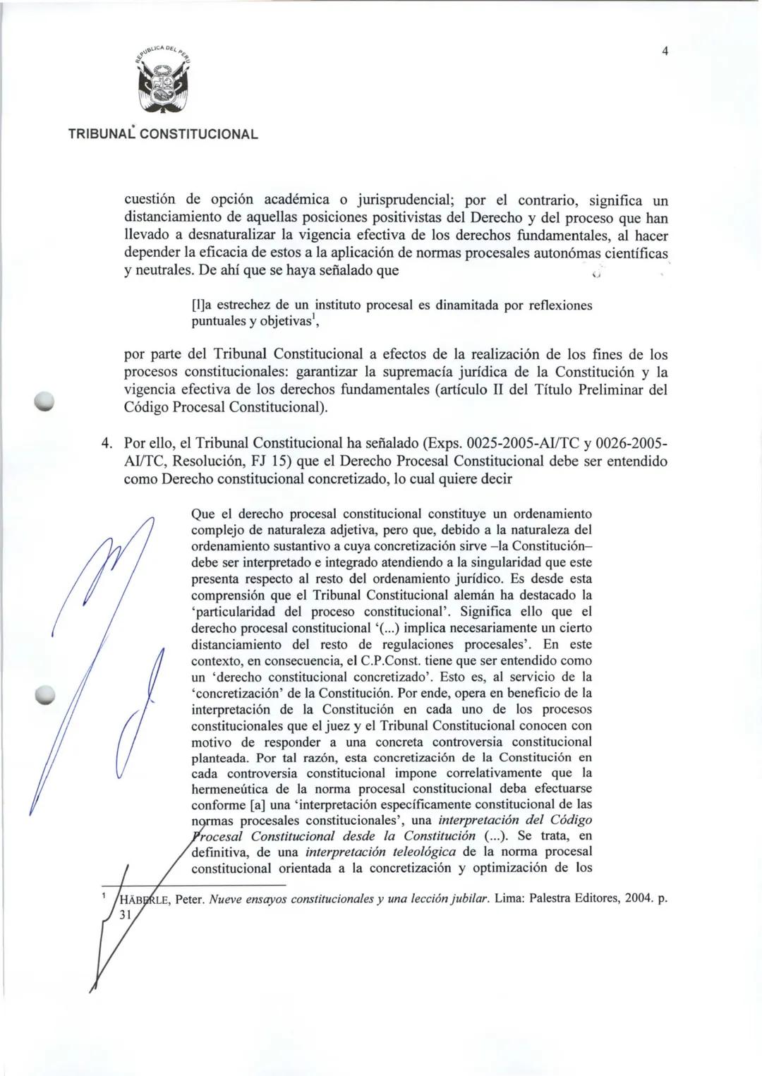 # TRIBUNAL CONSTITUCIONAL
ΕΧΡ. Ν. 4903-2005-PHC/TC
LIMA
MARX VÁSQUEZ RUIZ
# SENTENCIA DEL TRIBUNAL CONSTITUCIONAL
En Lima, a los 8 días d