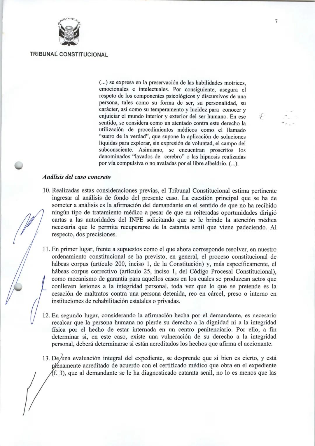 # TRIBUNAL CONSTITUCIONAL
ΕΧΡ. Ν. 4903-2005-PHC/TC
LIMA
MARX VÁSQUEZ RUIZ
# SENTENCIA DEL TRIBUNAL CONSTITUCIONAL
En Lima, a los 8 días d