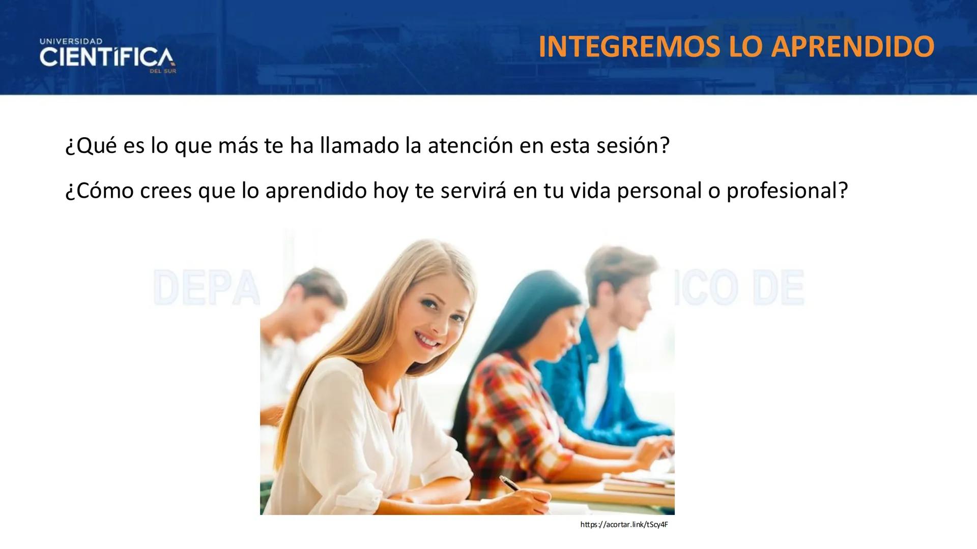 # UNIVERSIDAD
# CIENTÍFICA
DEL SUR
# BIOLOGÍA
Departamento Académico de Cursos Básicos
MEJORAS TÚ, MEJORA EL MUNDO. # UNIVERSIDAD
# CIENTÍFI