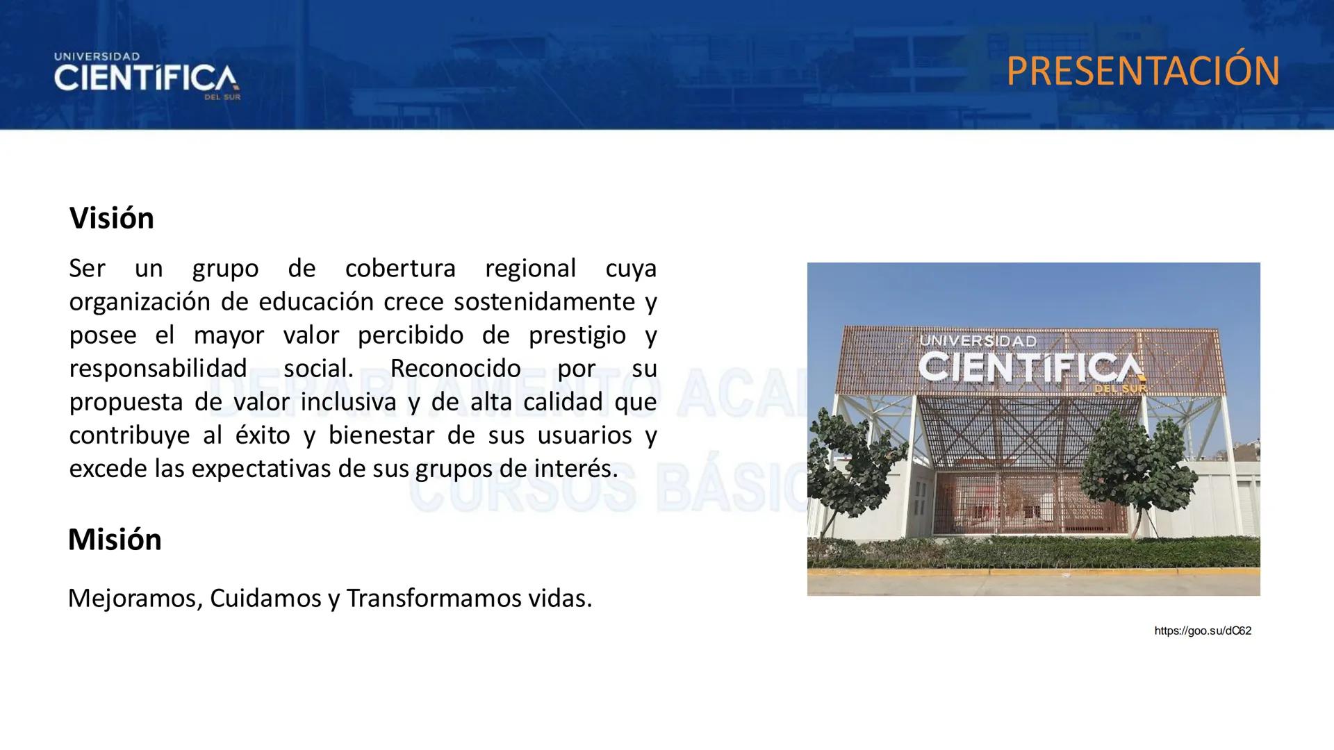 # UNIVERSIDAD
# CIENTÍFICA
DEL SUR
# BIOLOGÍA
Departamento Académico de Cursos Básicos
MEJORAS TÚ, MEJORA EL MUNDO. # UNIVERSIDAD
# CIENTÍFI