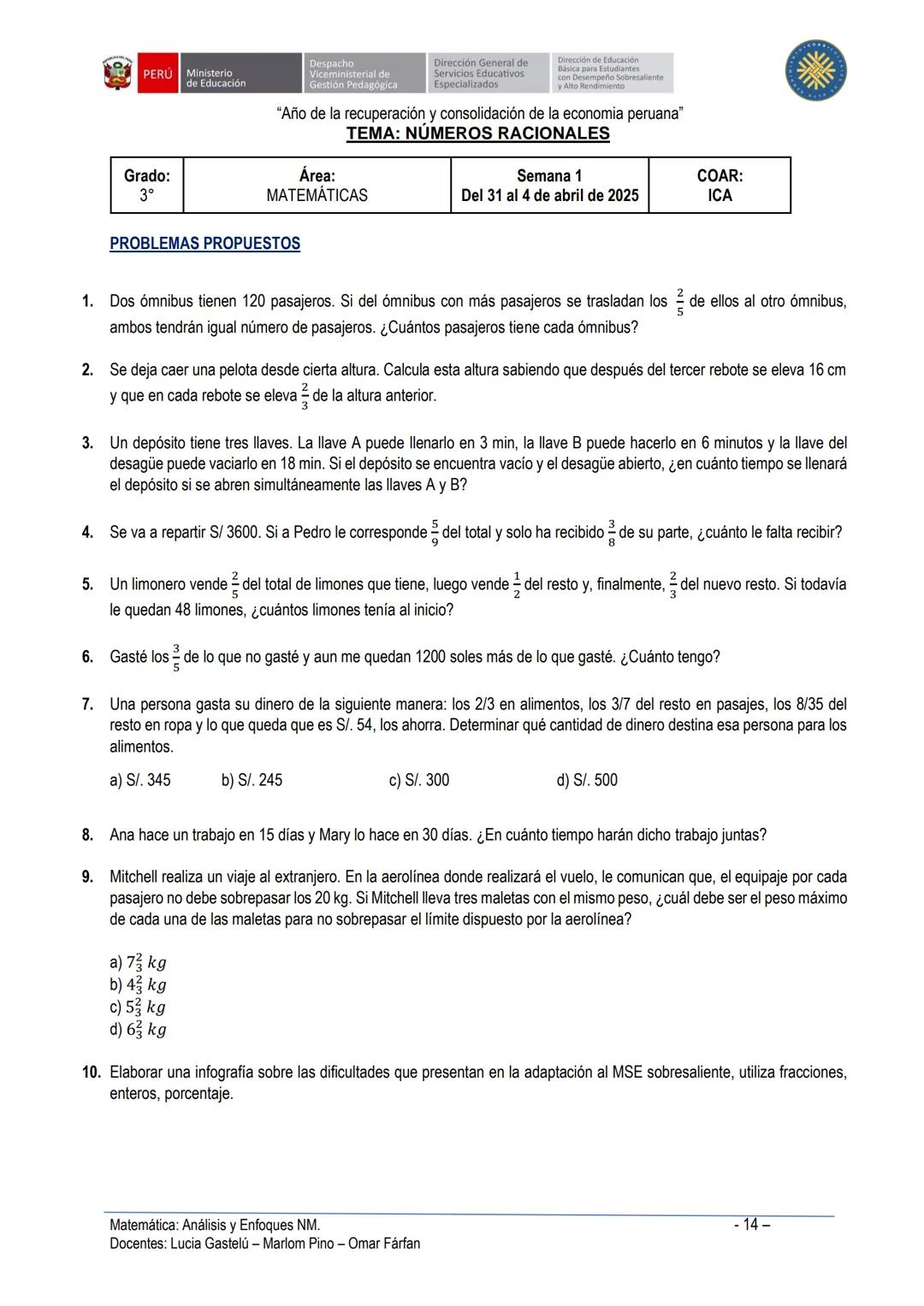 # PERU Ministerio
de Educación
Despacho
Viceministerial de
Gestión Pedagógica
Dirección General de
Servicios Educativos
Especializados
Di