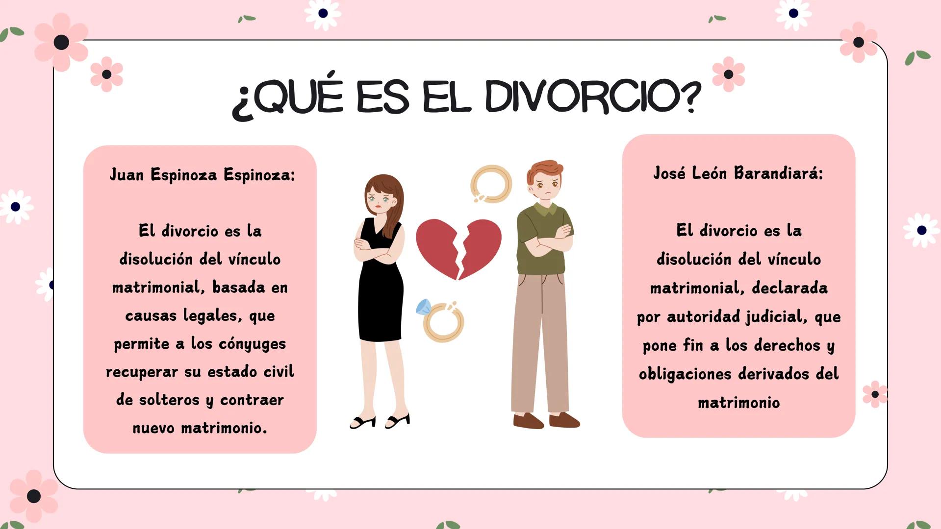 # EL
# DIVORCIO DIVORCIO:
Una pareja casada decide
que ya no pueden continuar
juntos y solicitan el divorcio
para disolver su matrimonio.