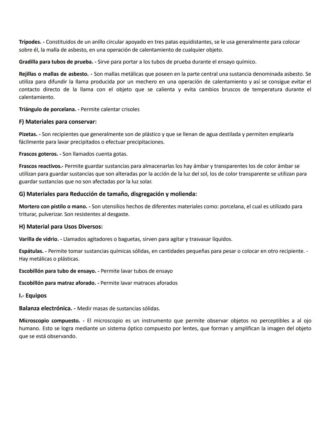 # MATERIAL DE LABORATORIO
La química está sujeta a la practica en el laboratorio, y para llevar a cabo dicha práctica se debe adquirir un c