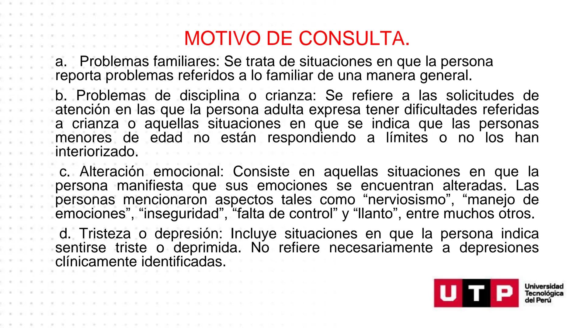 PSICOPATOLOGIA INFANTO - JUVENIL
Unidad N°2
PATOLOGÍA INFANTO – JUVENIL
Anamnesis, datos sociodemográficos, motivo de consulta
SEMANA 3
Un